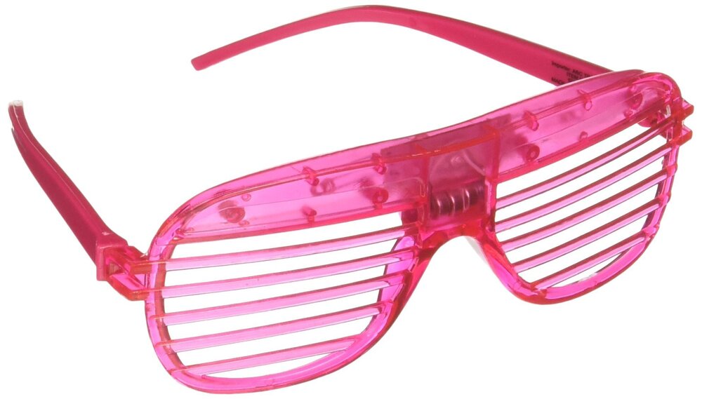 2207 12 Pack LED Sunglasses Glow Glasses LED Flashing Futuristic Rave